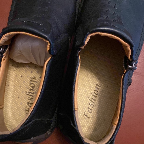 Dacomfy Mens Ankle Boots Leather Casual Loafers Shoes, Mens Side Zipper Boots - Picture 7 of 7